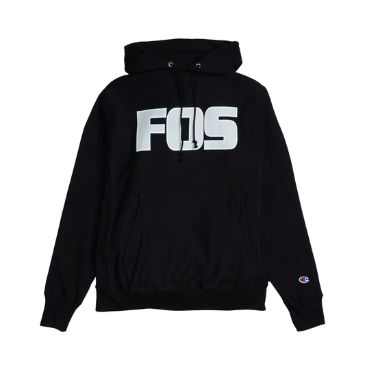 Virgil Abloh FOS BKM Hoodie 'Black' — XXS — Side View