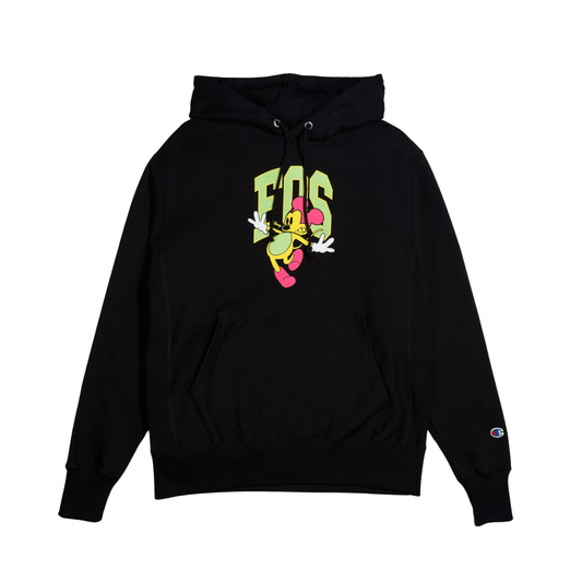 Virgil Abloh FOS Mickey BkM Hoodie 'Black' — XXS — Side View