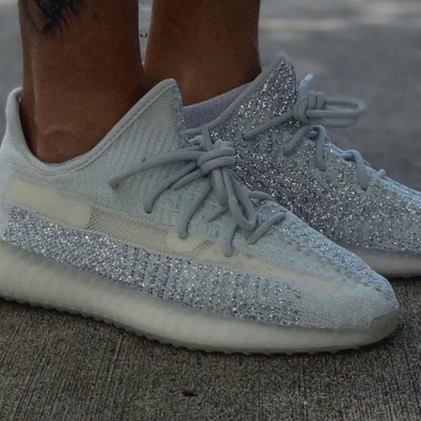 adidas Yeezy Boost 350 V2 'Cloud White Reflective' — UK 3.5 | EU 36 | US 4 — Alternate View 7