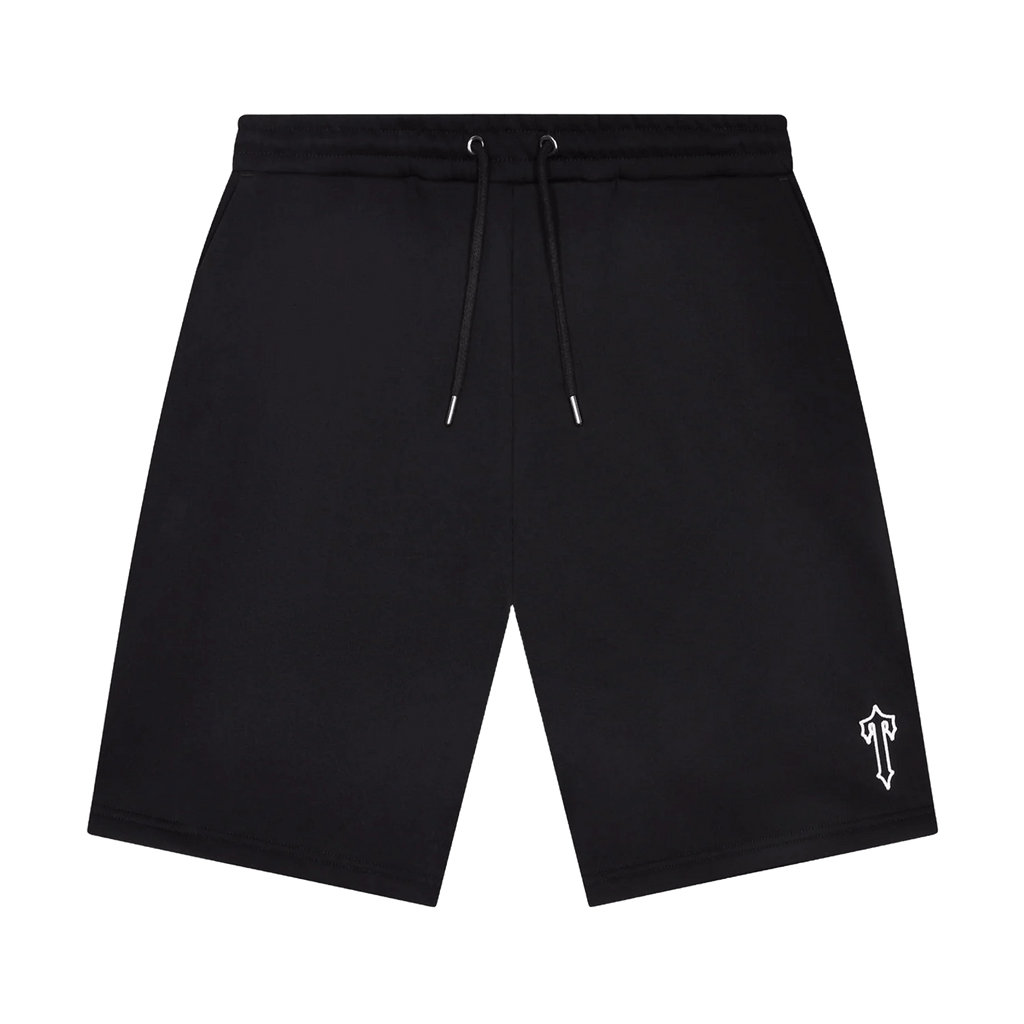 Trapstar Foundation Shorts 'Black' — XXS — Front View