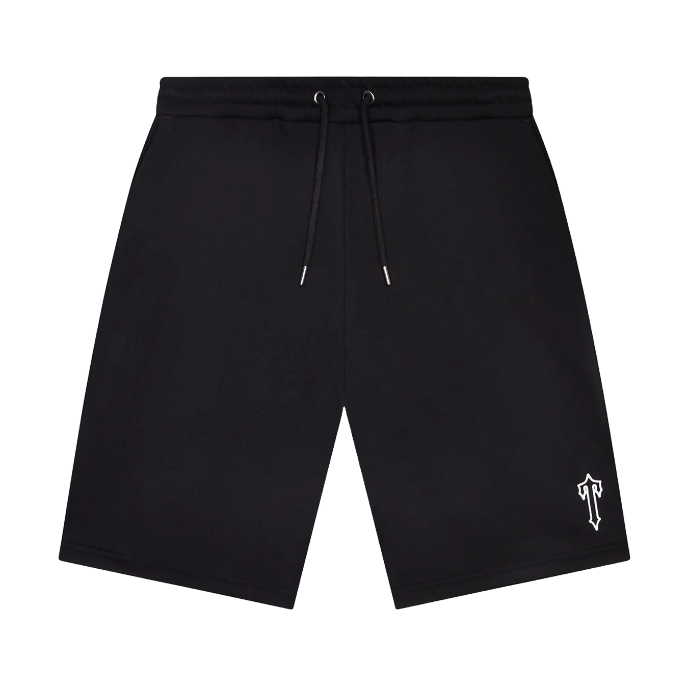 Trapstar Foundation Shorts 'Black' — XXS — Front View