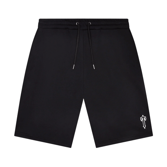 Trapstar Foundation Shorts 'Black' — XXS — Front View