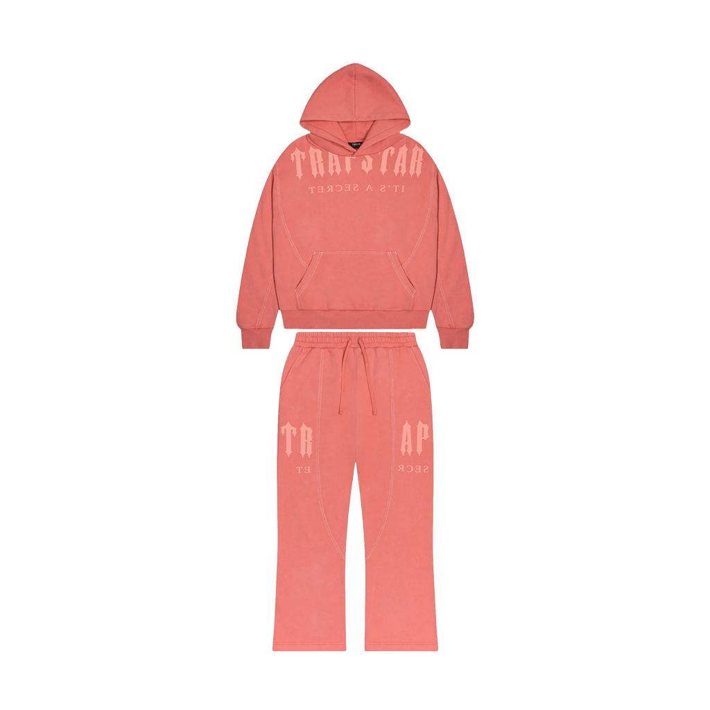 Trapstar Deconstructed Decoded Tracksuit- Coral — XXS — Front View