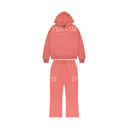 Trapstar Deconstructed Decoded Tracksuit- Coral — XXS — Front View