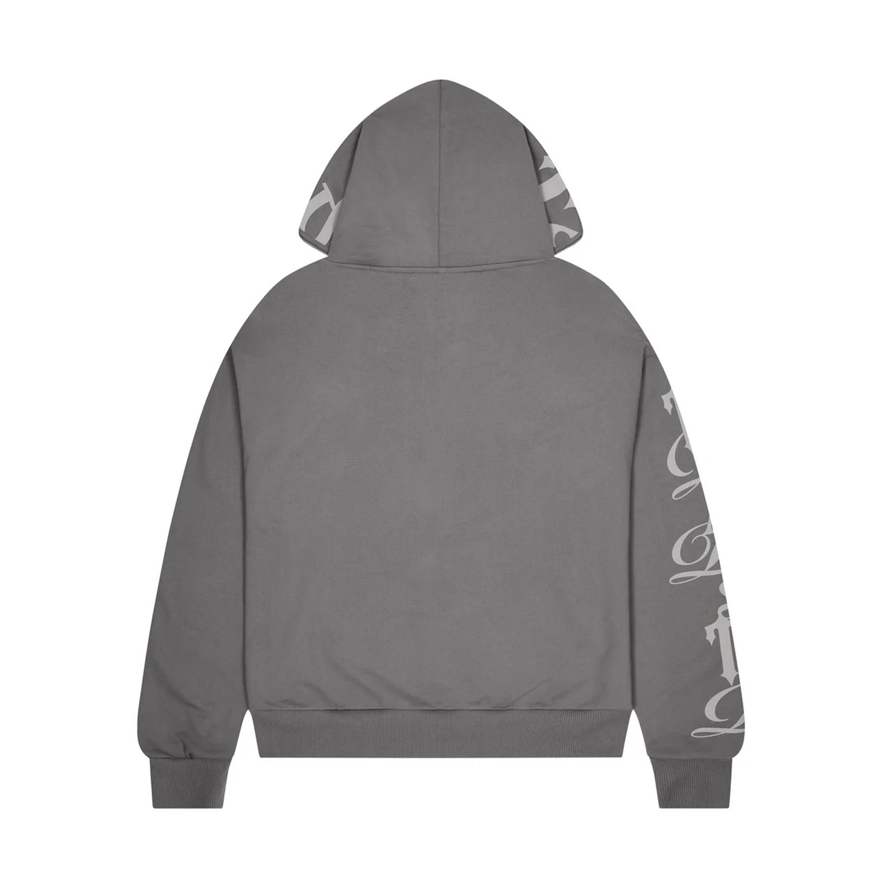 Trapstar Script Hoodie 2.0 - Grey — XXS — Back View