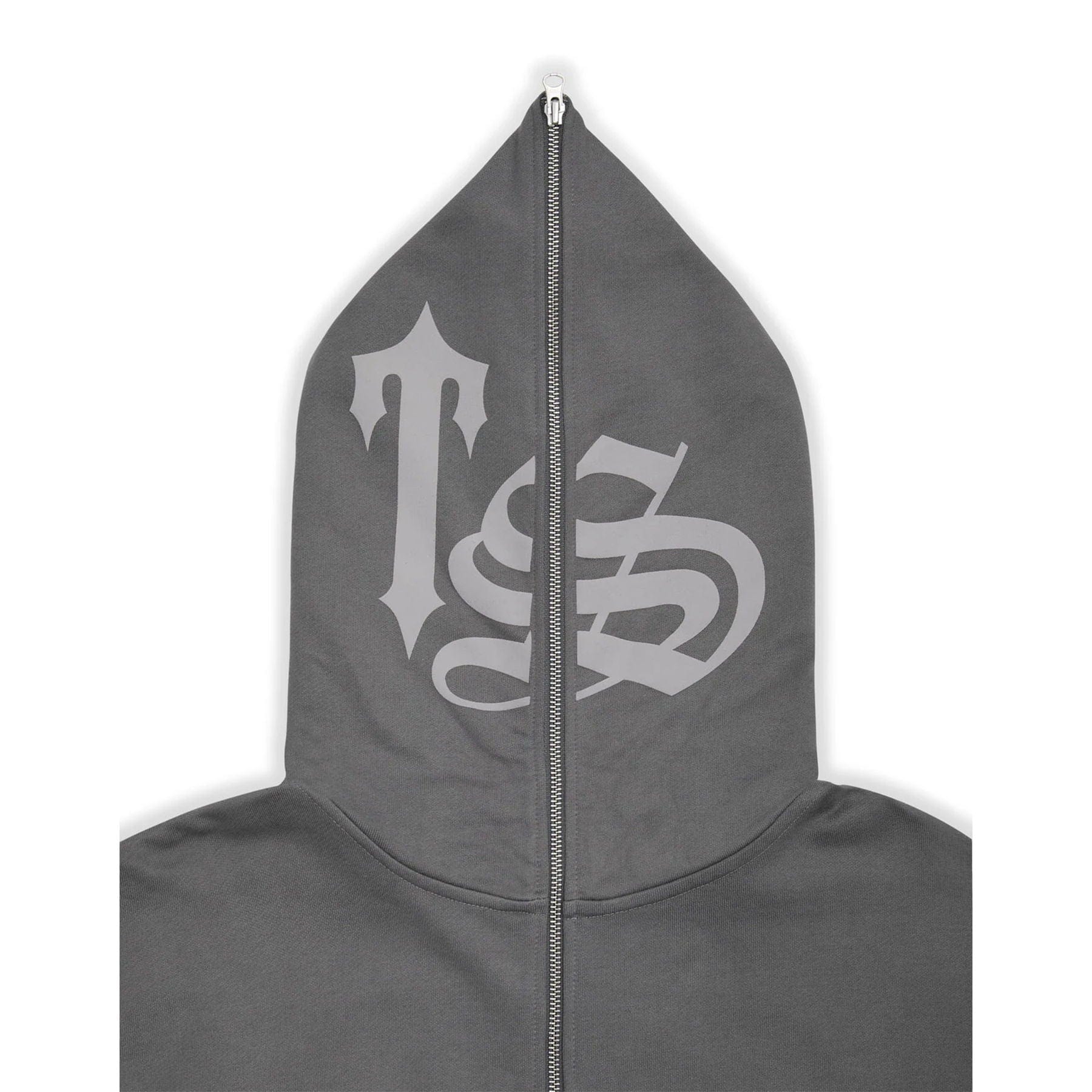 Trapstar Script Hoodie 2.0 - Grey — XXS — Side View
