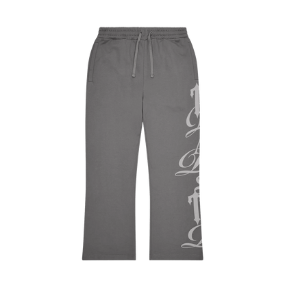 Trapstar Script Jogger 2.0 - Grey — XXS — Front View