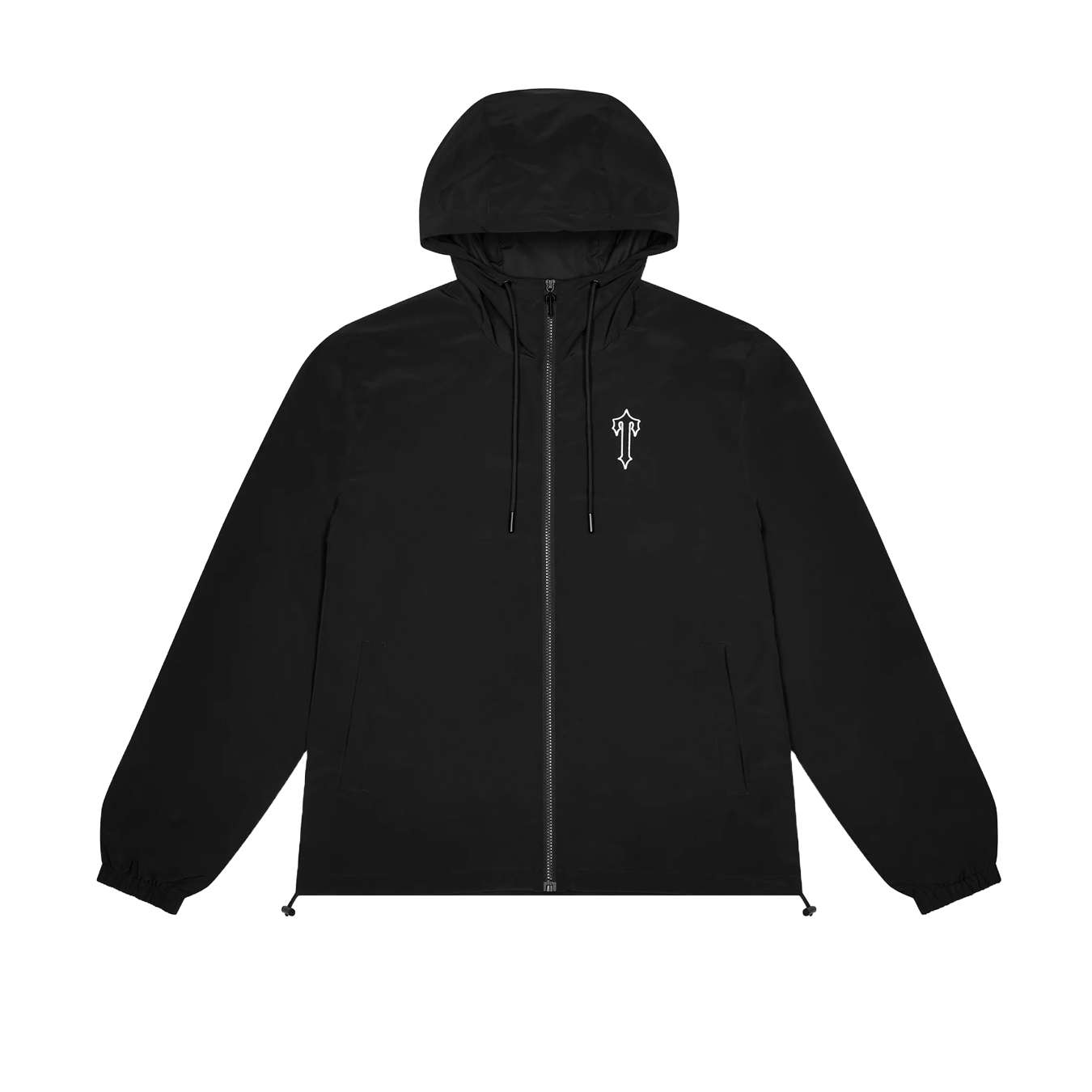 Trapstar Foundation Windbreaker 'Black' — XXS — Front View