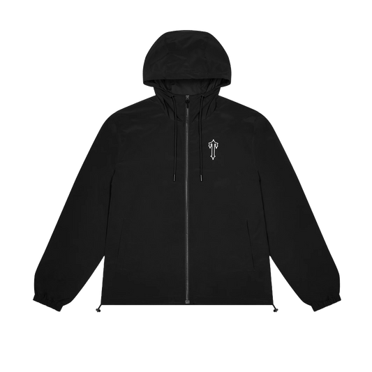 Trapstar Foundation Windbreaker 'Black' — XXS — Front View