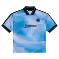 Trapstar Hyperdrive SS Football Jersey 'Blue/Black' — XXS — Front View