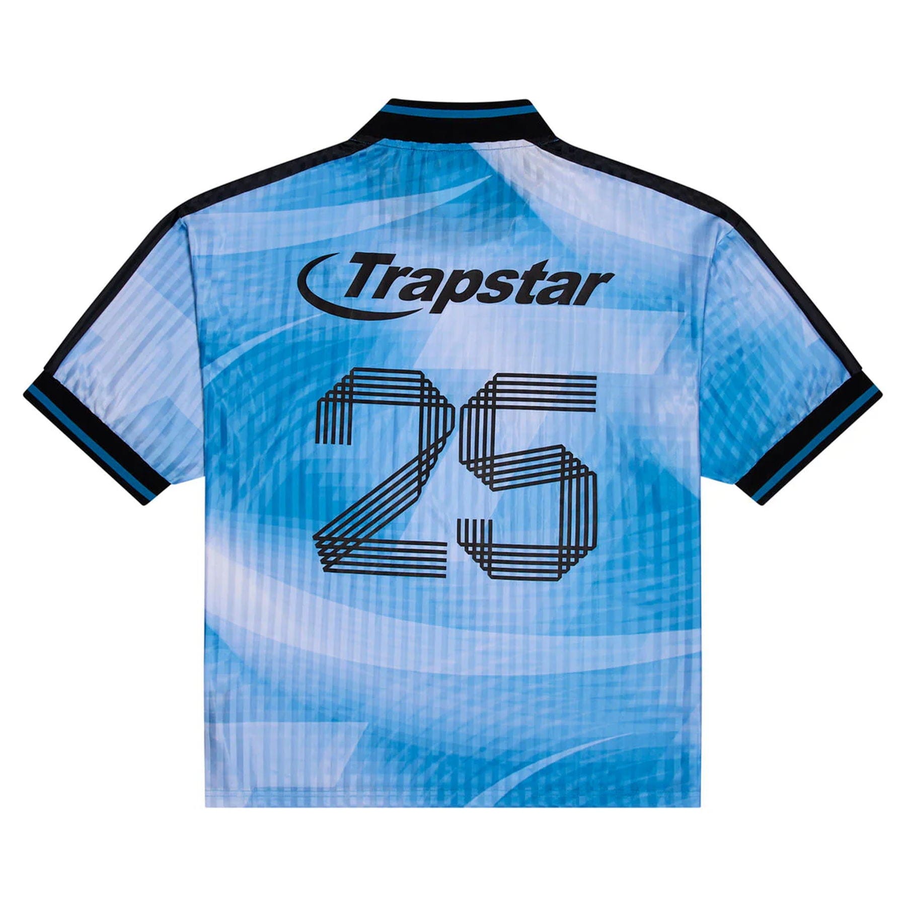 Trapstar Hyperdrive SS Football Jersey 'Blue/Black' — XXS — Side View