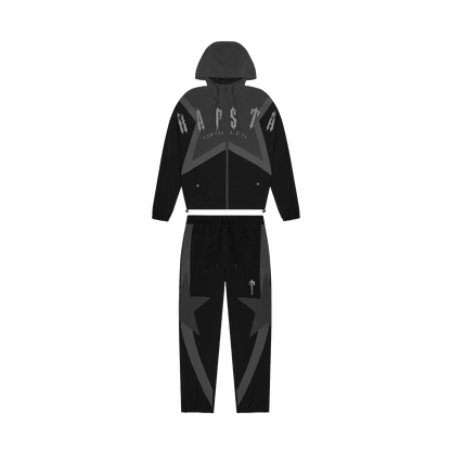 Trapstar Irongate Arch Star Shell Tracksuit 'Black' — XXS — Front View