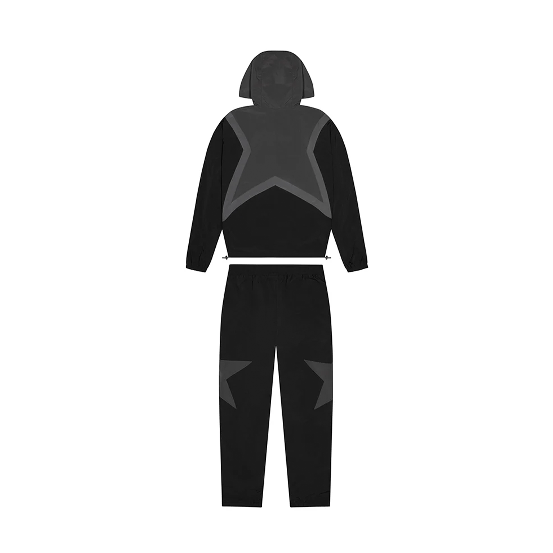 Trapstar Irongate Arch Star Shell Tracksuit 'Black' — XXS — Side View