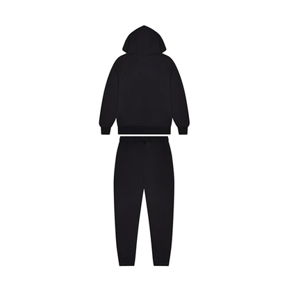 Trapstar Chenille Decoded Hooded Tracksuit-Black/Light Blue — XXS — Side View