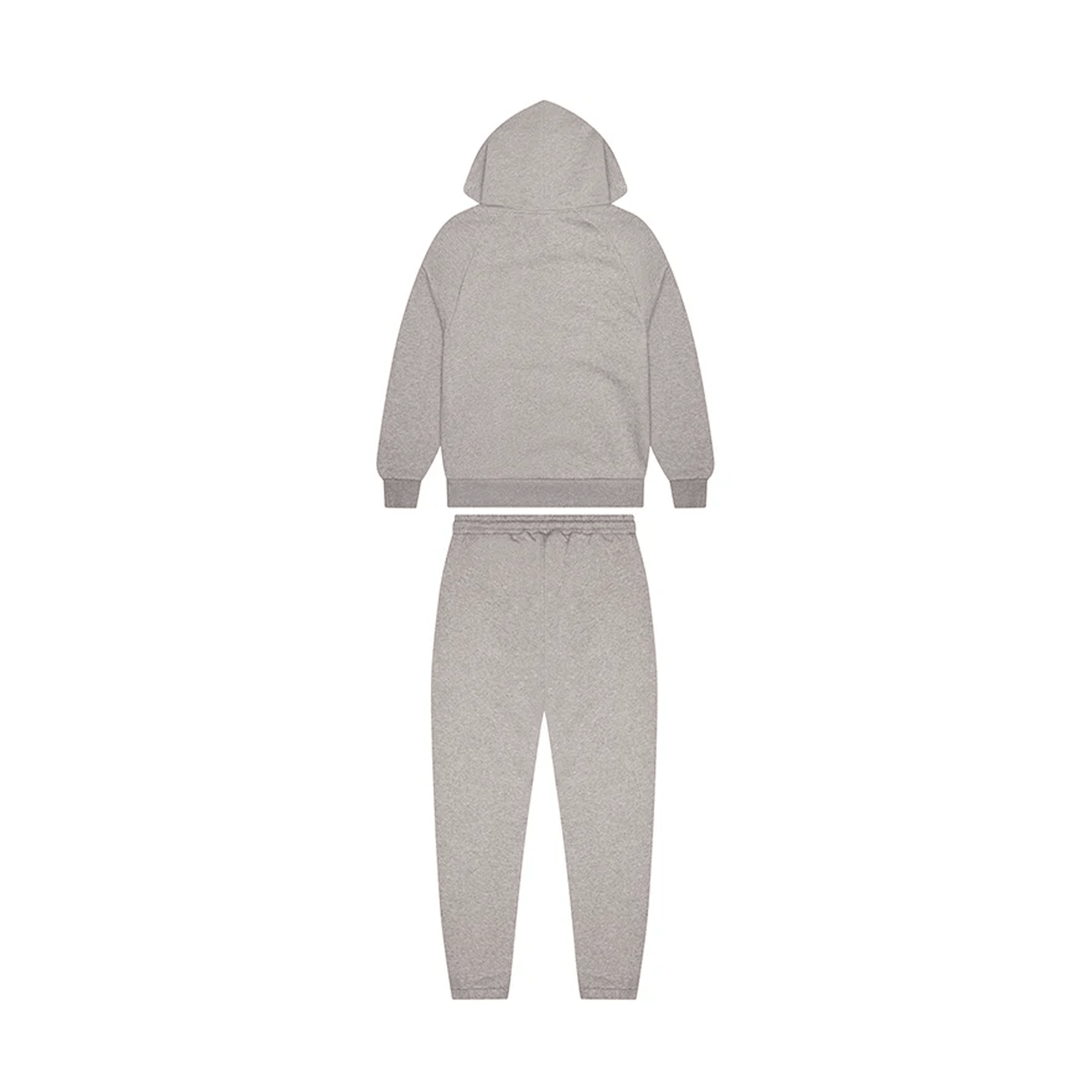 Trapstar Chenille Decoded Hooded Tracksuit- Grey/Light Blue — XXS — Side View