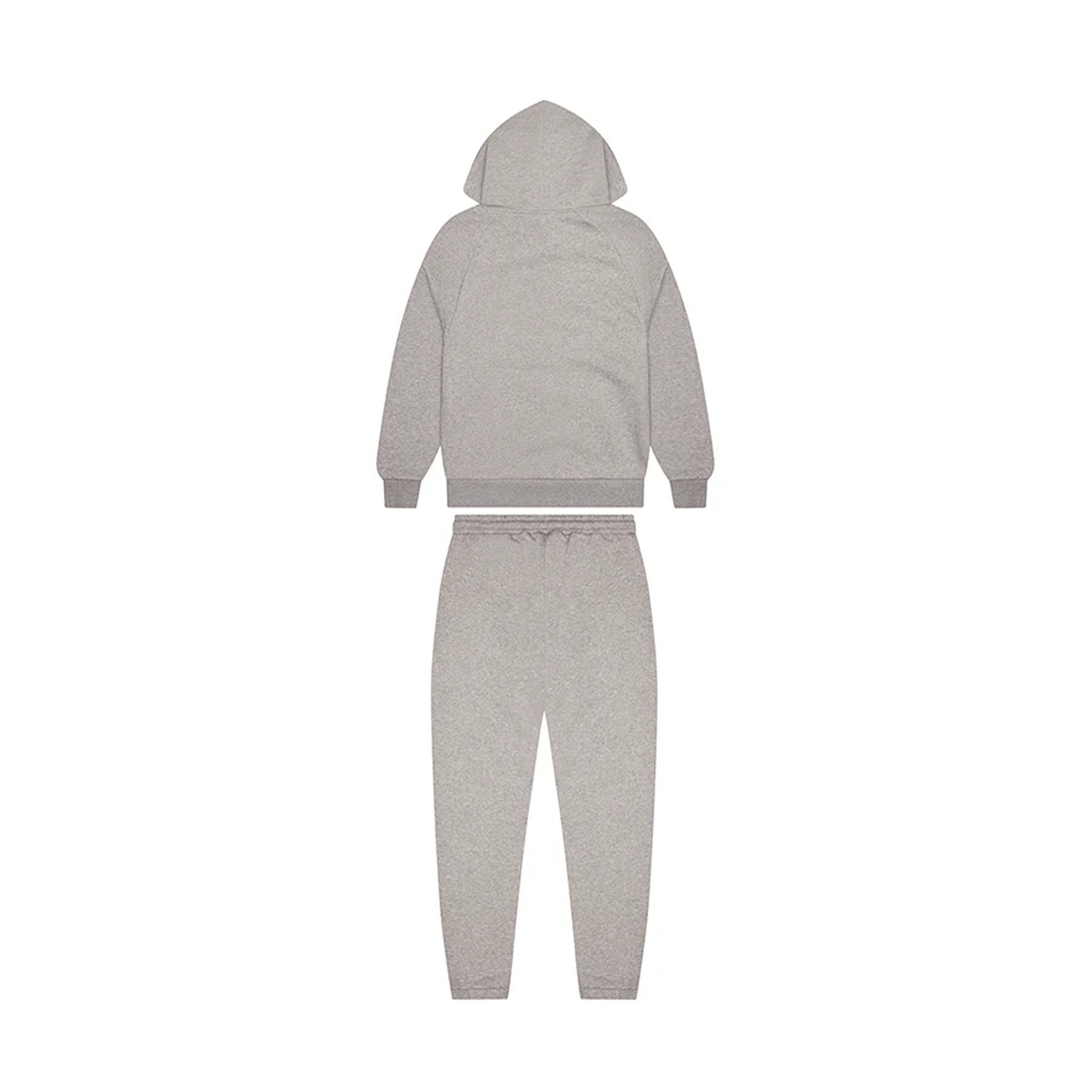 Trapstar Chenille Decoded Hooded Tracksuit- Grey/Light Blue — XXS — Side View