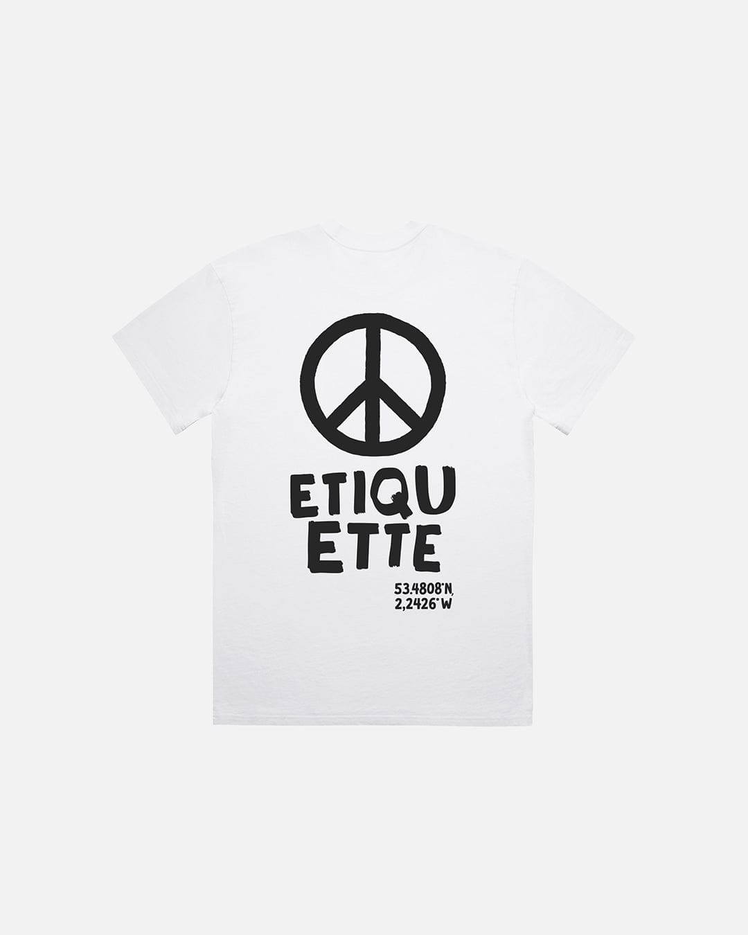 Etiquette PEACE TEE 'WHITE' — White — Size S — Side View