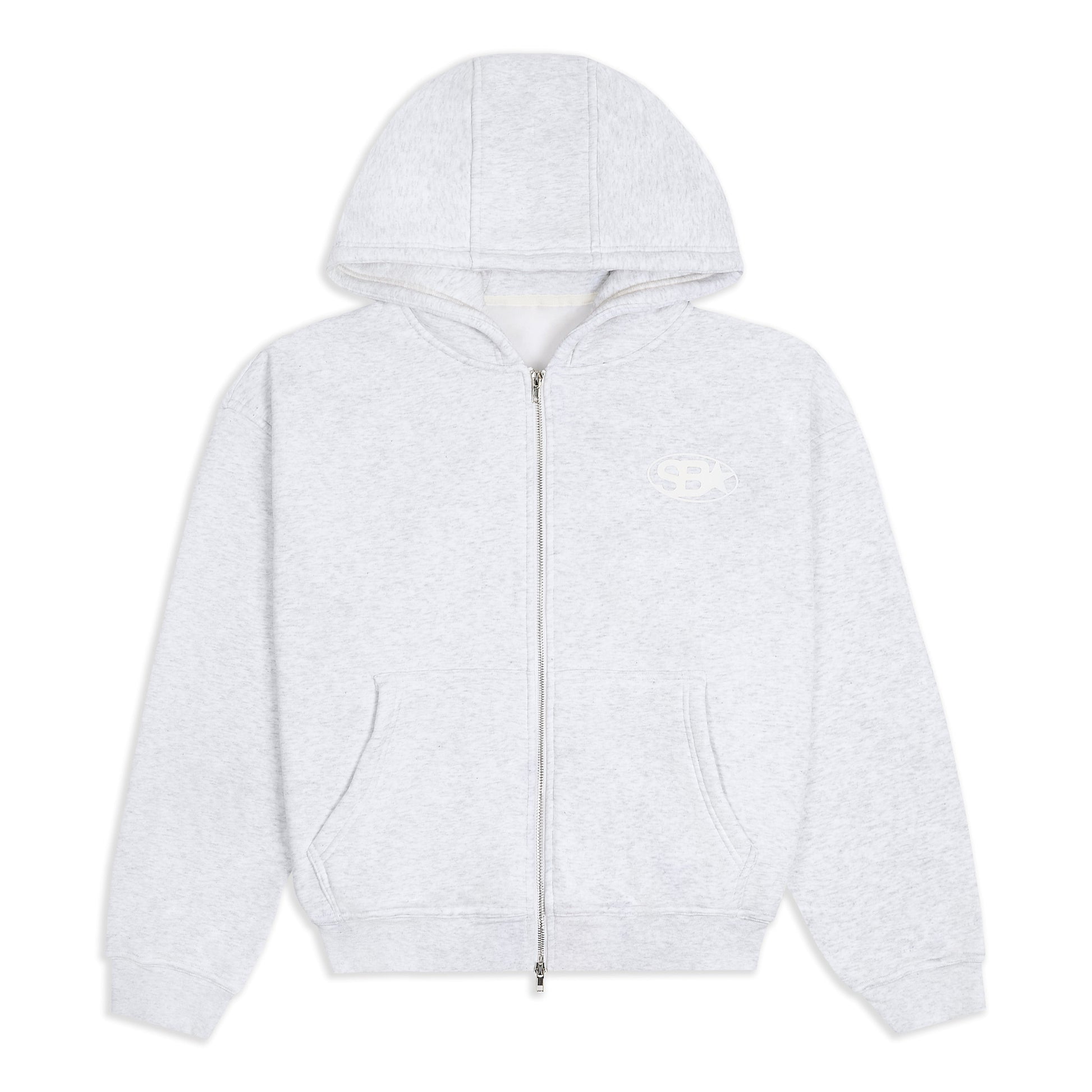 Star Emblem Zip Hoodie — S — Front View