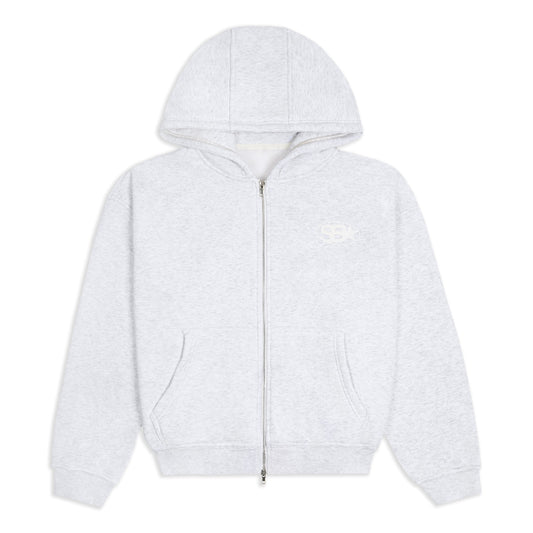 Star Emblem Zip Hoodie — S — Front View