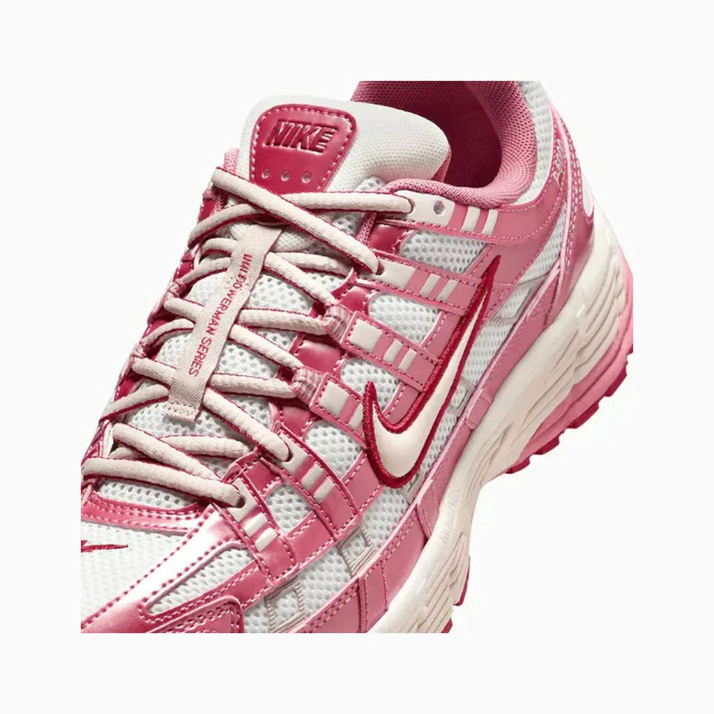 Nike P-6000 White Silt Red Peony W — 2.5 UK — Top View