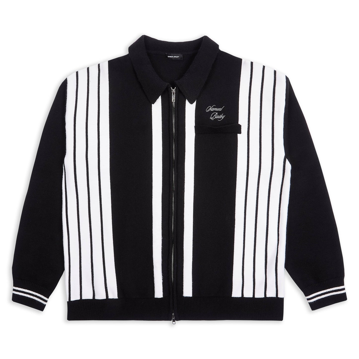Samuel Bailey Signature Stripe Cardigan — XS — Front View