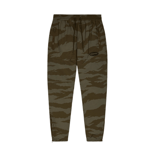 Trapstar Hyperdrive Track Bottom - Tiger Camo 'Khaki' — XXS — Front View