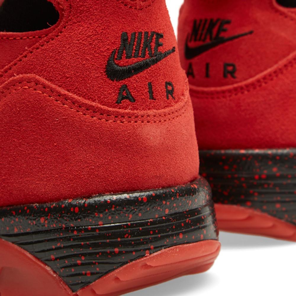 NIKE AIR TRAINER HUARACHE PRM QS 'LOVE-HATE' Challenge Red — UK 3 | EU 35.5 | US 3.5 — Top View