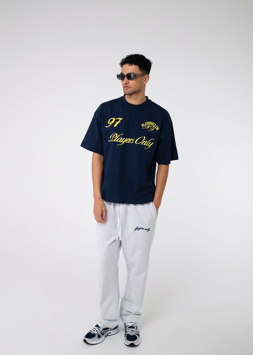 PLAYERS ONLY NAVY NY TEE — Small — Side View