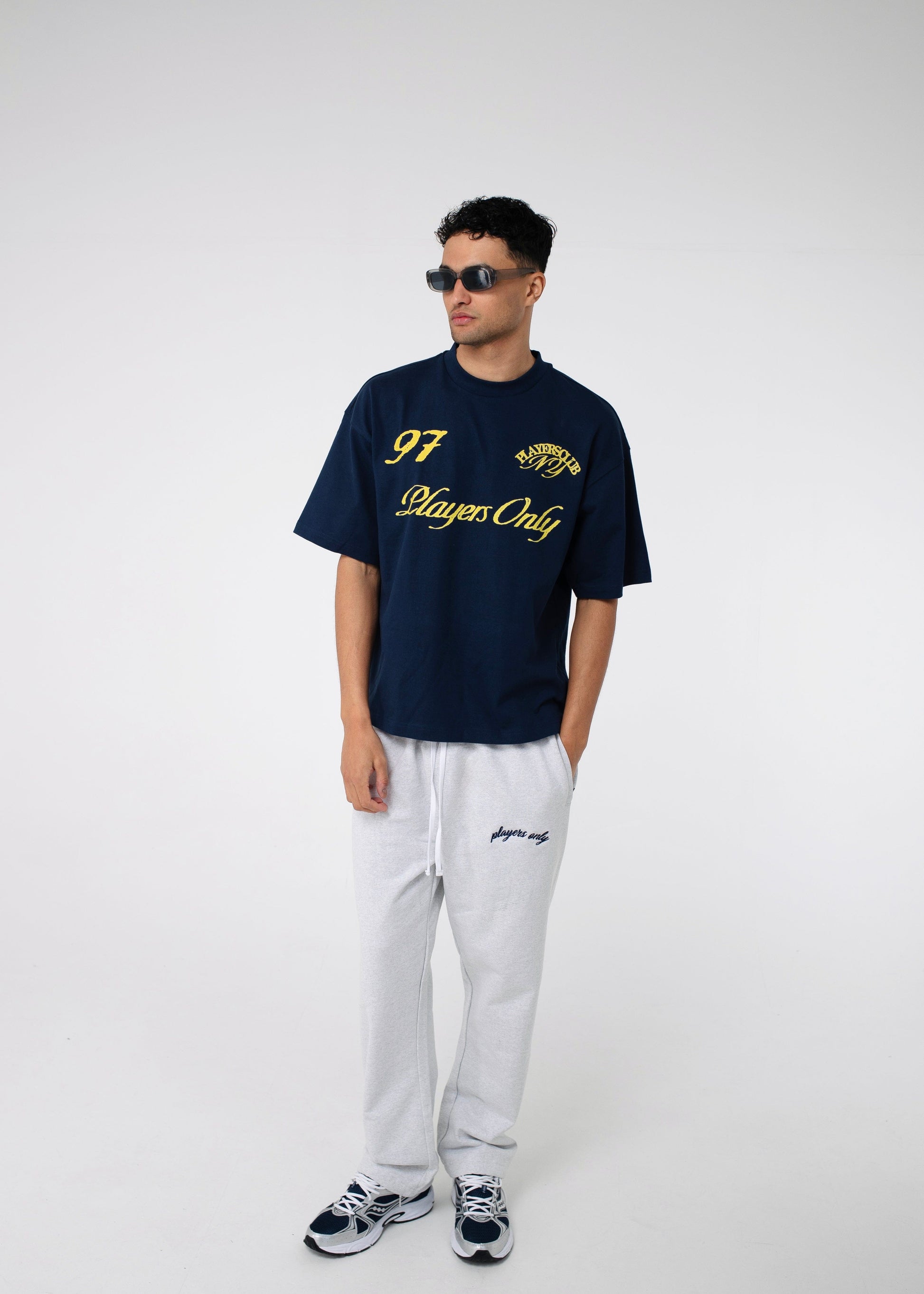 PLAYERS ONLY NAVY NY TEE — Small — Side View