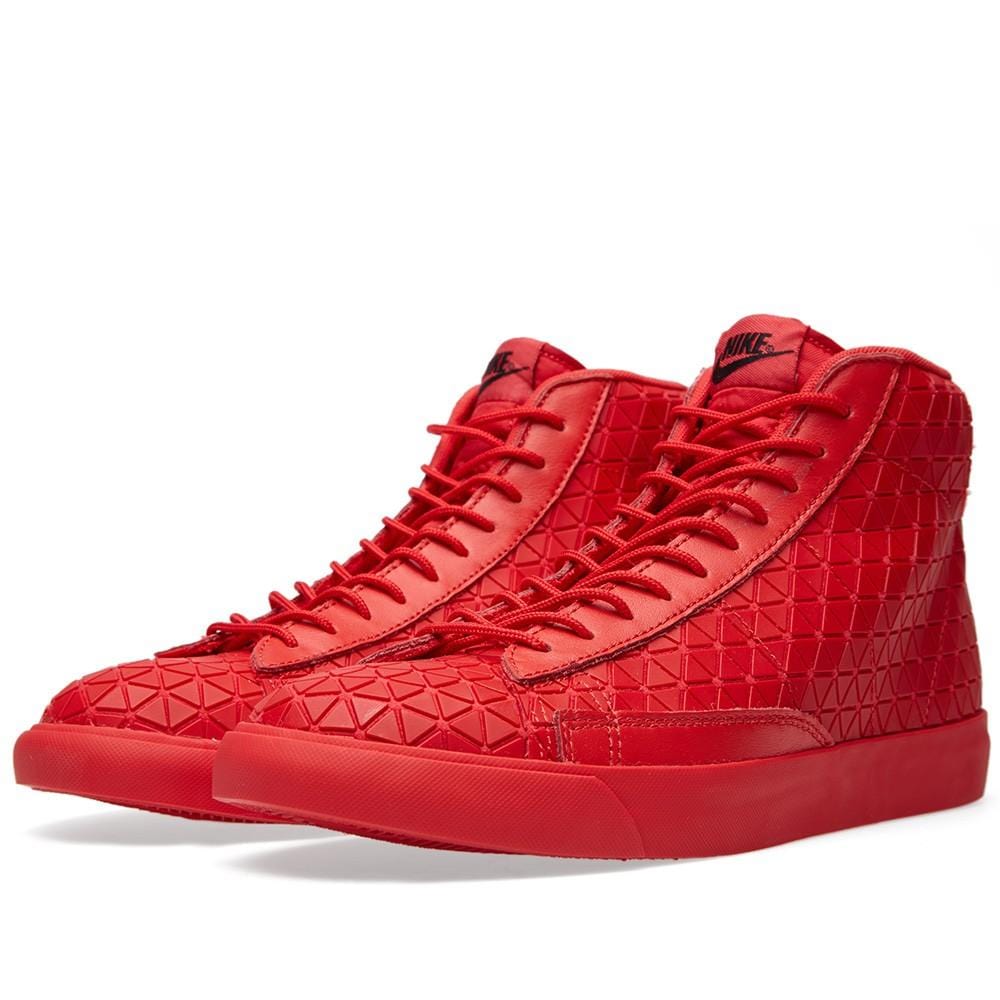 Nike Blazer Mid Metric QS University Red — UK 3 | EU 35.5 | US 3.5 — Side View