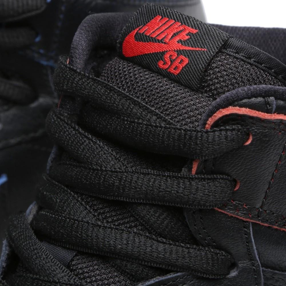 Nike SB x Lance Mountain Air Jordan 1 Black — UK 3 | EU 35.5 | US 3.5 — Back View
