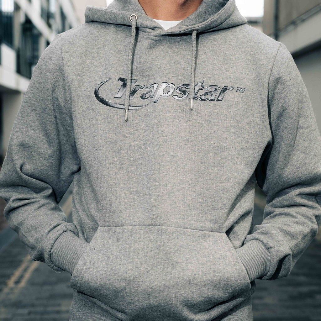 Trapstar Hyperdrive Monochrome Tracksuit 'Grey' — XXS — Back View