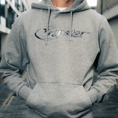 Trapstar Hyperdrive Monochrome Tracksuit 'Grey' — XXS — Back View