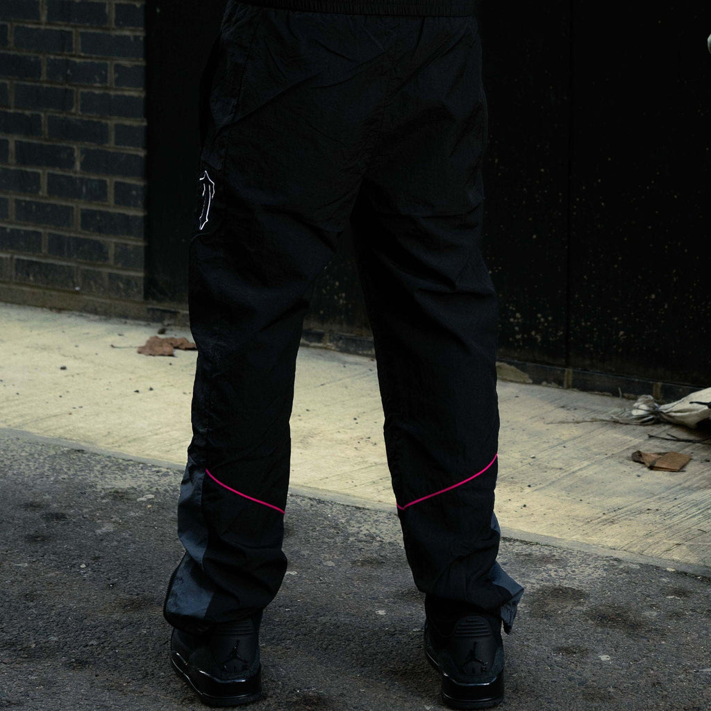 Trapstar Irongate Shell Tracksuit 'Black Pink' — XXS — Lifestyle View