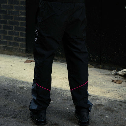 Trapstar Irongate Shell Tracksuit 'Black Pink' — XXS — Lifestyle View