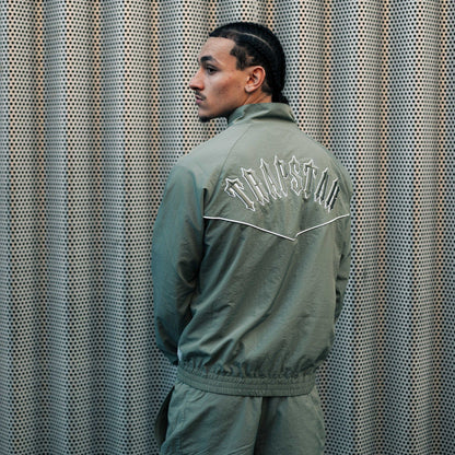 Trapstar Irongate Shell Tracksuit 'Khaki' — XXS — Top View