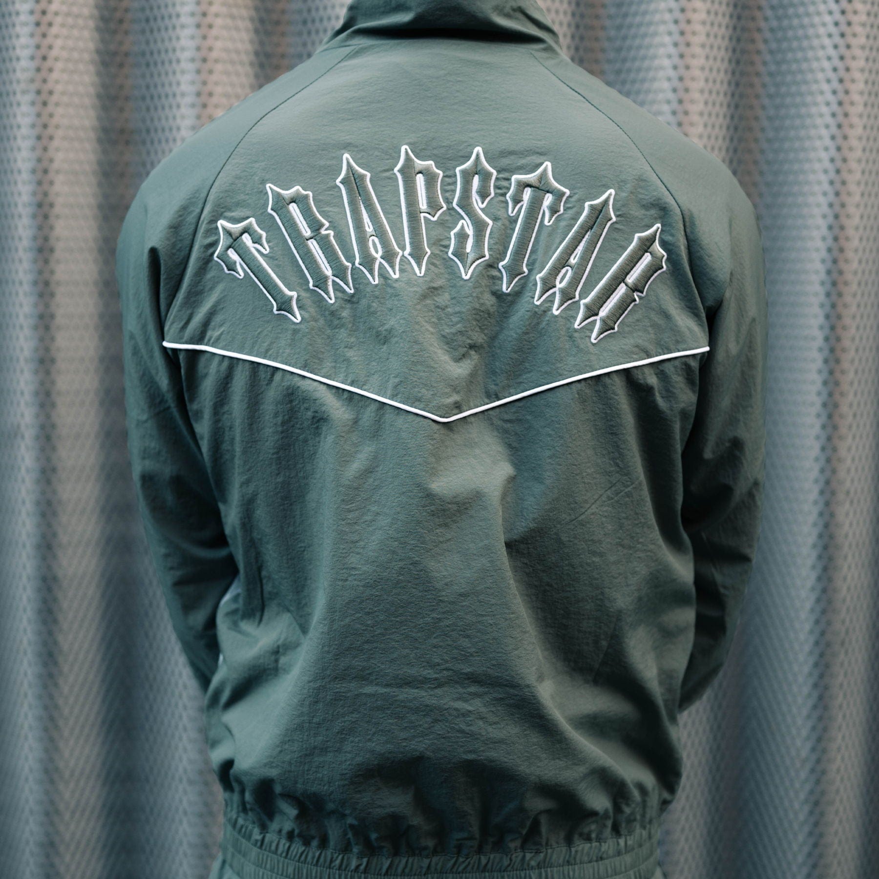 Trapstar Irongate Shell Tracksuit 'Khaki' — XXS — Detail View