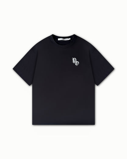 PLAYERS ONLY BLACK EMBROIDERED TEE — Small — Front View