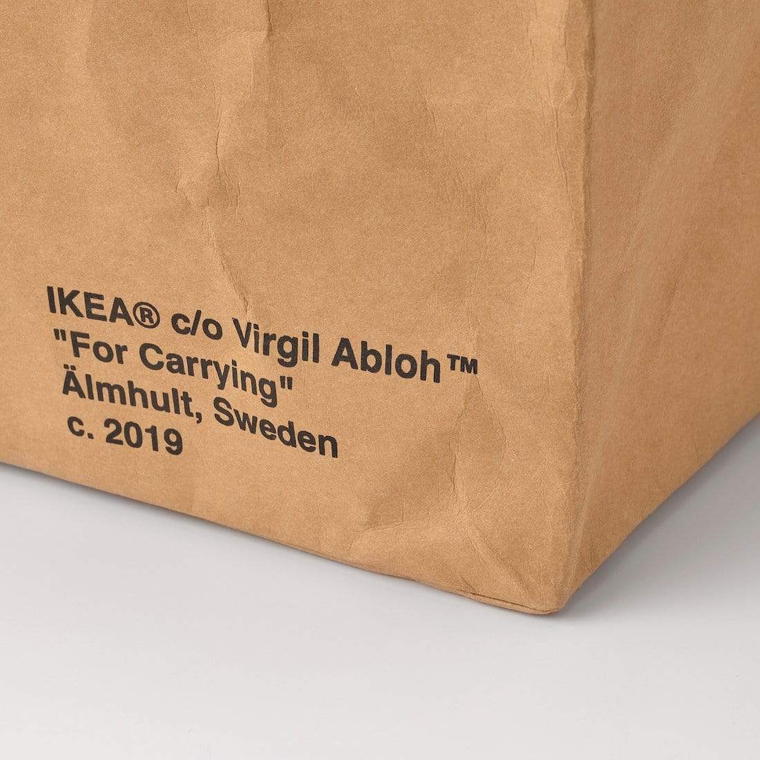Virgil Abloh x IKEA MARKERAD Large Bag Brown — Side View