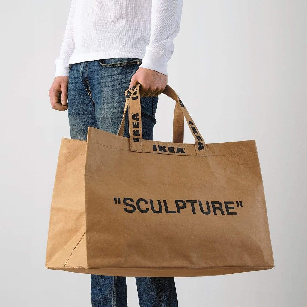 Virgil Abloh x IKEA MARKERAD Large Bag Brown — Top View