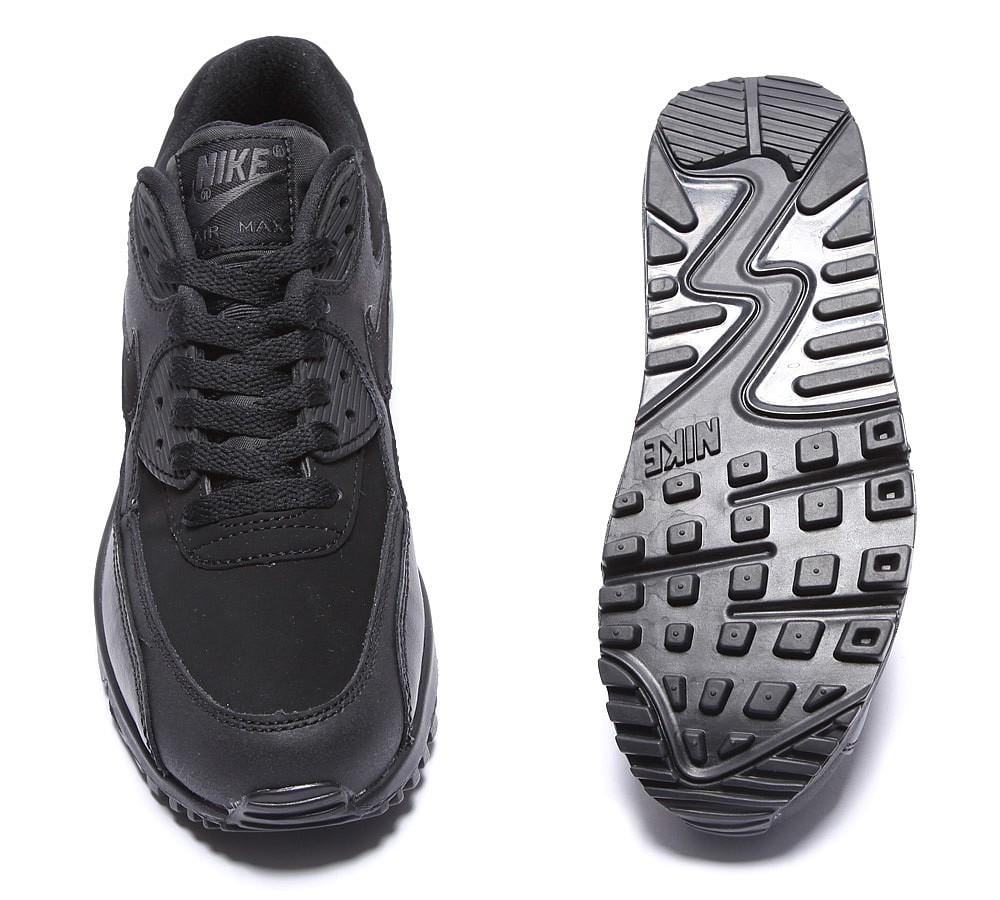 Nike Air Max 90 Junior 'Black' — UK 3 | EU 35.5 | US 3.5 — Back View