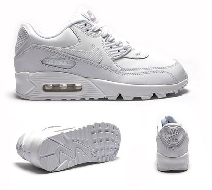 Nike Air Max 90 Junior 'White' — UK 3 | EU 35.5 | US 3.5 — Side View