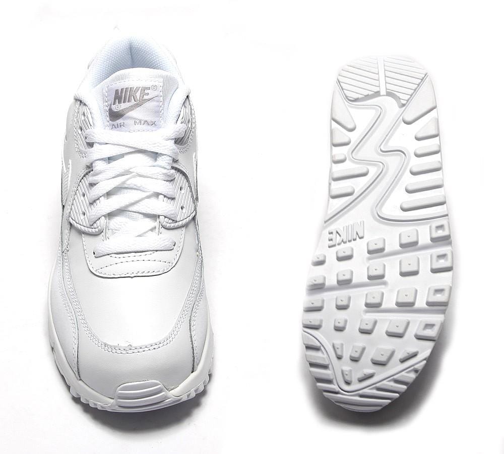 Nike Air Max 90 Junior 'White' — UK 3 | EU 35.5 | US 3.5 — Top View