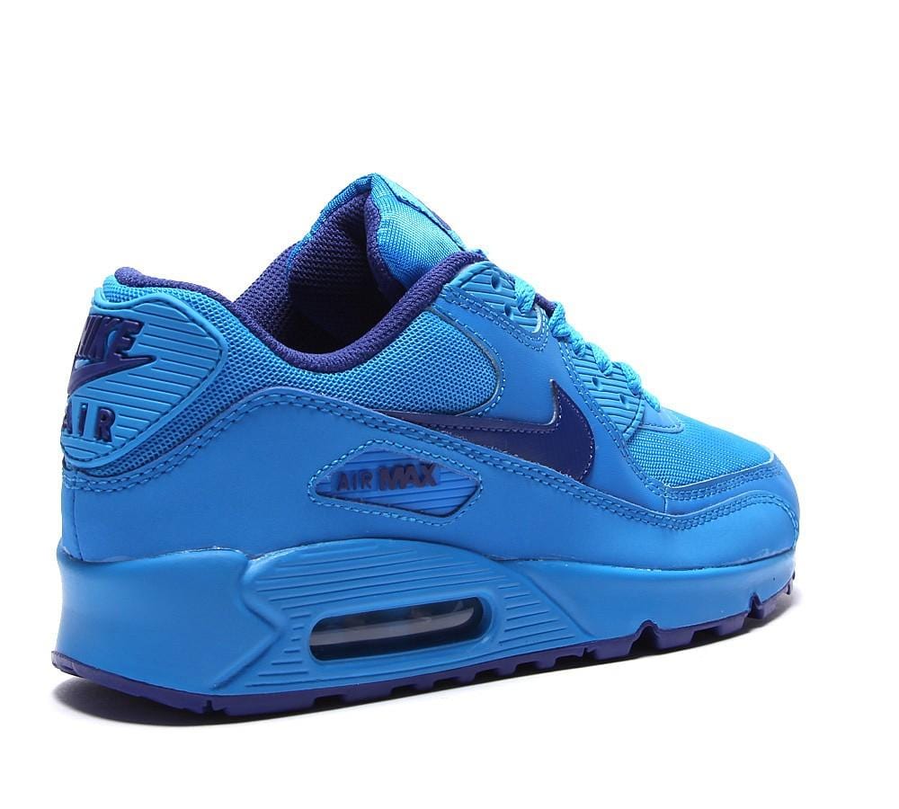 Nike Air Max 90 Junior 'Flood Blue' — UK 3 | EU 35.5 | US 3.5 — Back View