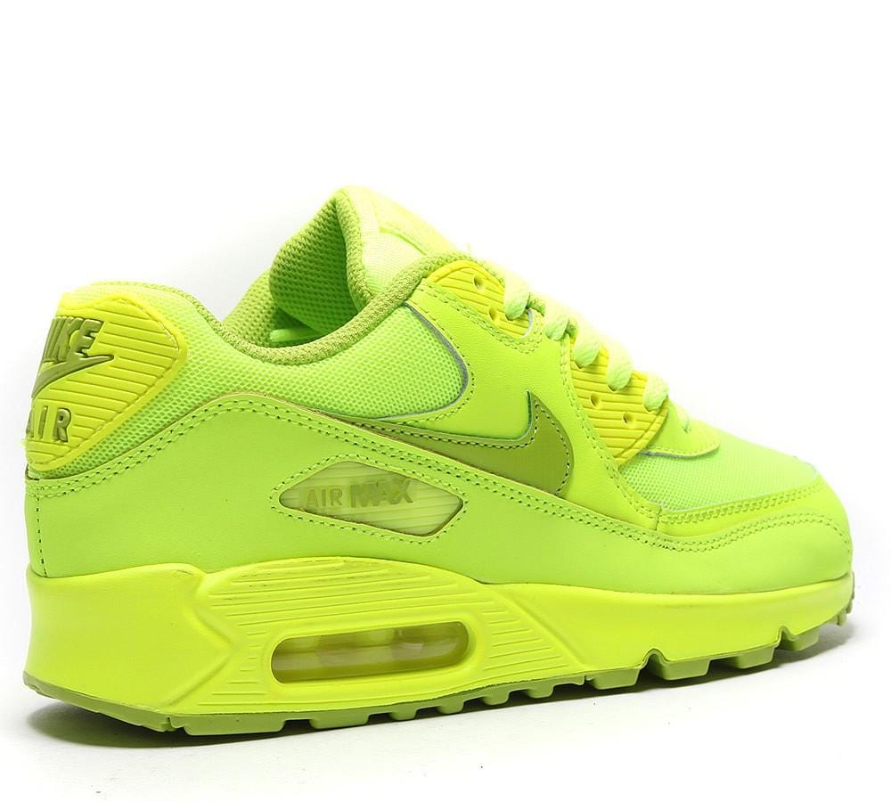 Nike Air Max 90 Junior 'Flood Yellow' — UK 3 | EU 35.5 | US 3.5 — Top View