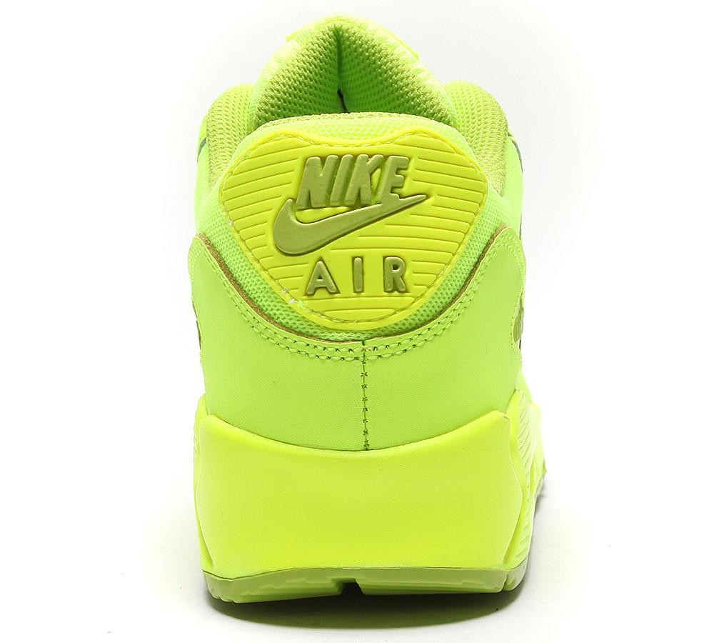 Nike Air Max 90 Junior 'Flood Yellow' — UK 3 | EU 35.5 | US 3.5 — Back View