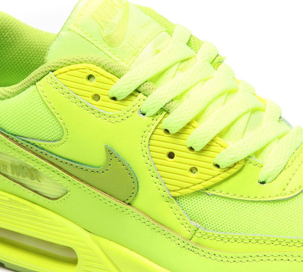 Nike Air Max 90 Junior 'Flood Yellow' — UK 3 | EU 35.5 | US 3.5 — Side View