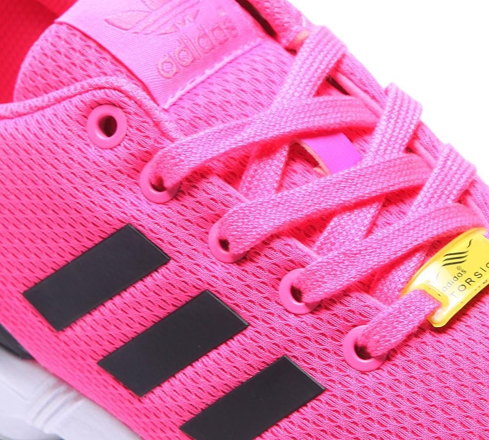 Adidas Originals Junior ZX Flux 'Neon Pink' — UK 3 | EU 35.5 | US 3.5 — Side View