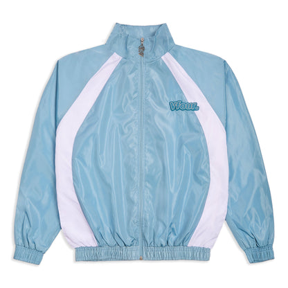 Vfour Ldn Blue Windbreaker Jacket — S — Front View