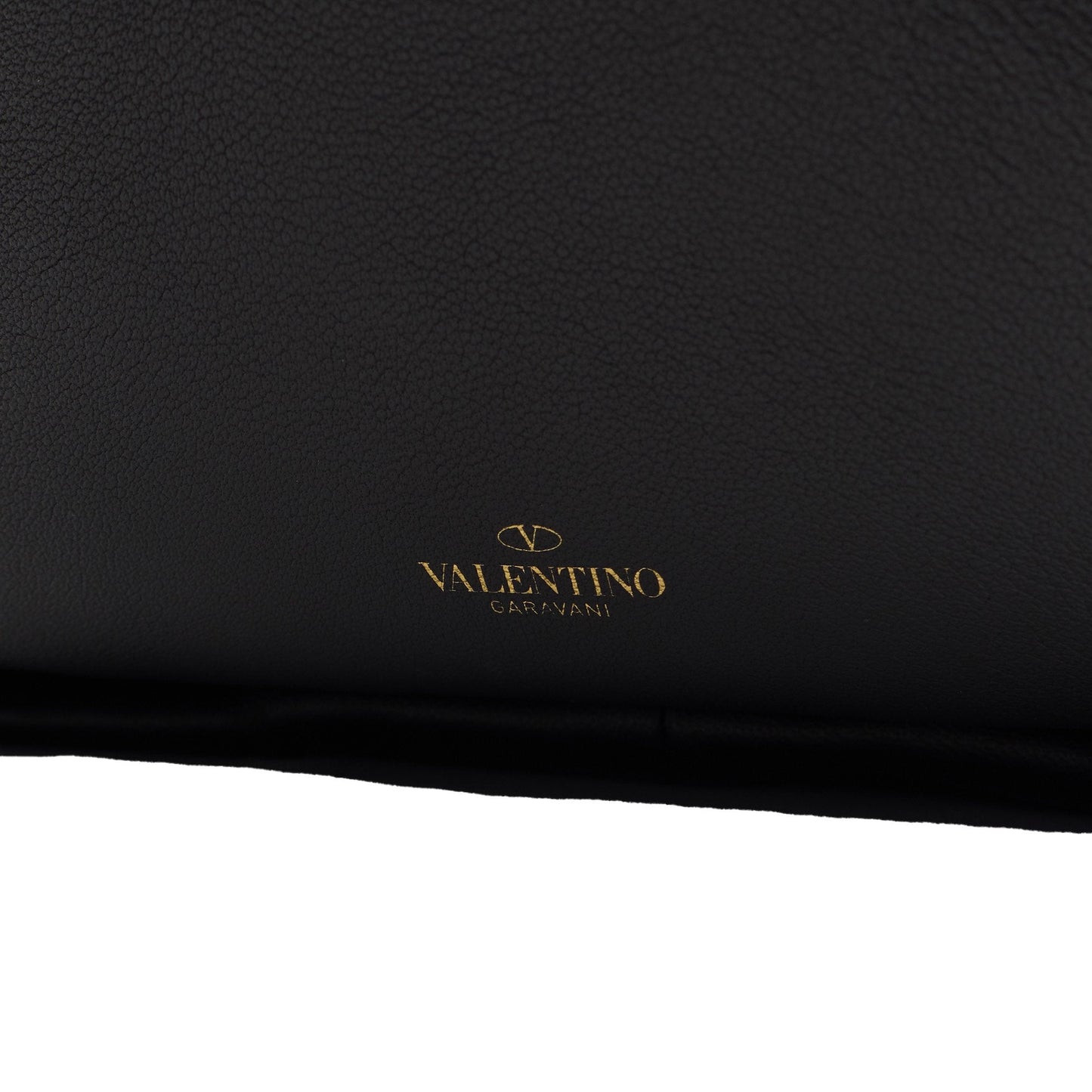 Valentino Tote Rockstud Hobo in Black, Calfskin — Detail View